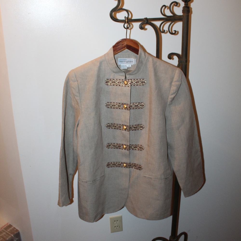 Bloomingdale's Petite Linen Blazer